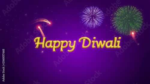 Colorful fireworks display celebrating Diwali with vibrant lights and festive atmosphere. A joyful representation of cultural celebration and unity