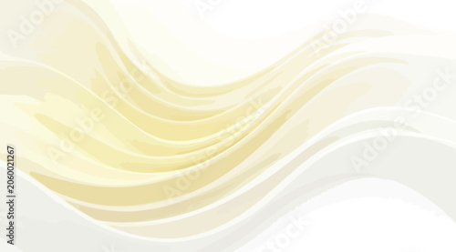 Tableau sur toile Abstract golden flowing waves