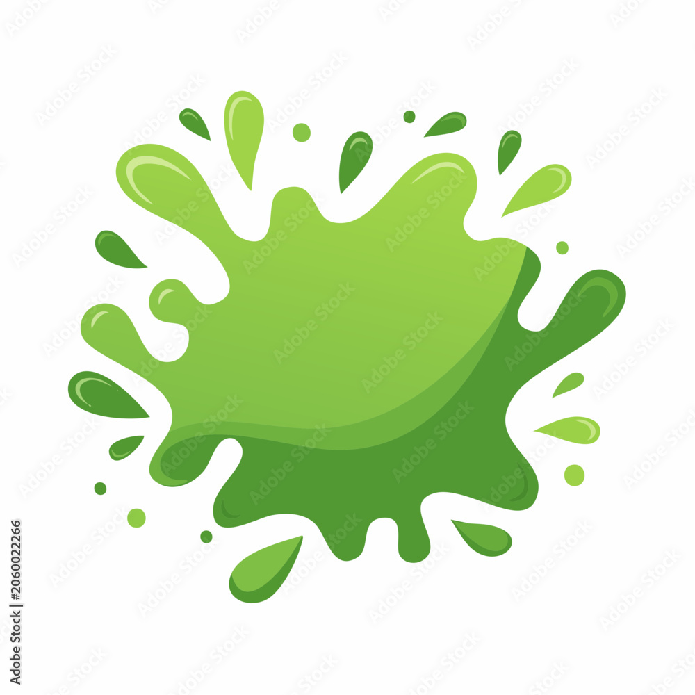 Fototapeta premium Green Liquid Splash
