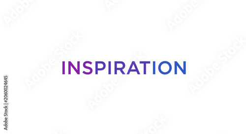 Inspiration typography motivational concept with colorful gradient text