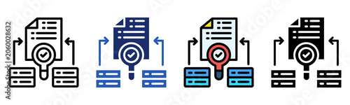Data Validation Icon Multiple Style Collection Set 