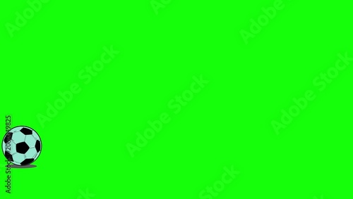 Soccer Flying - Chroma Key Green Screen Footage