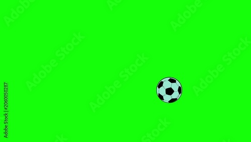 Professional Soccer Animated Green Screen Element