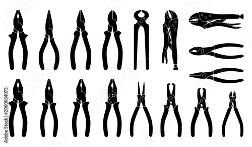 Fényképezés Collection of pliers and punches