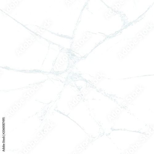 Εκτύπωση καμβά Transparent png cracked glass texture overlay with realistic shattered silver an