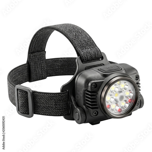 Durable hands-free waterproof LED headlamp for camping and hiking