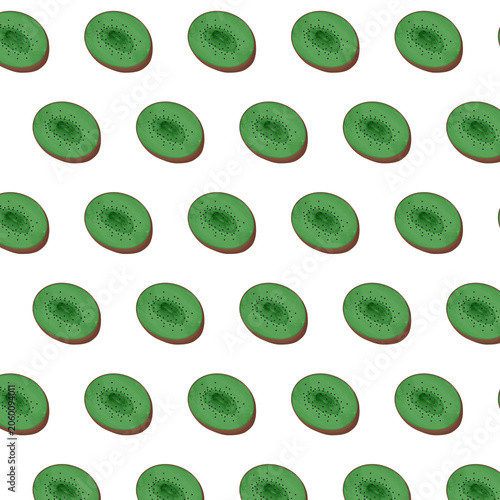 seamless pattern of Kiwi