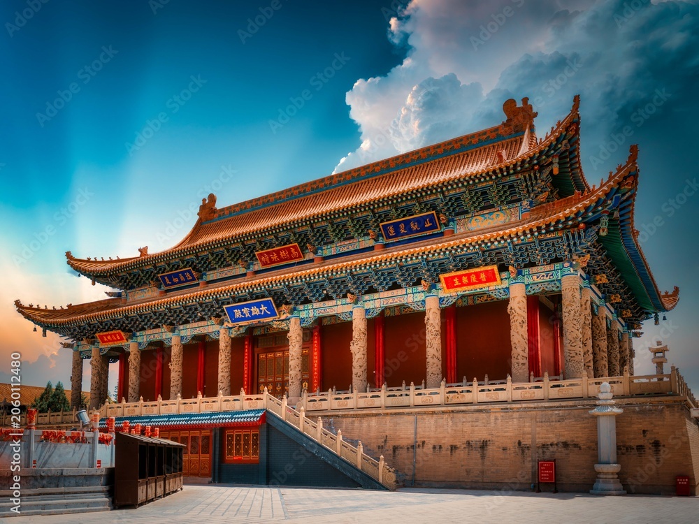 Fototapeta premium Kumarajiva Temple in Wuwei