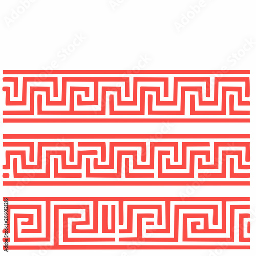 Greek Key Pattern Borders
