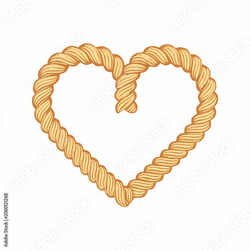 Heart Shape Made of Rope