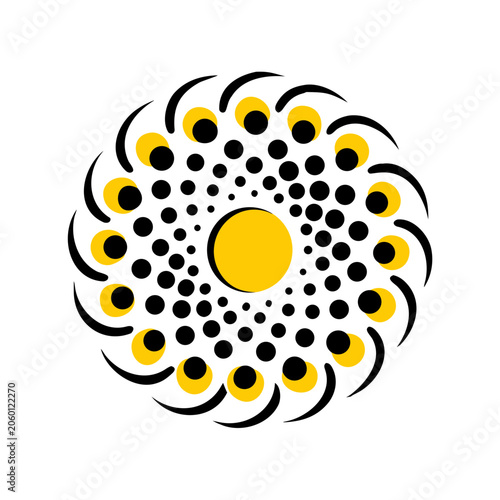 abstract floral design