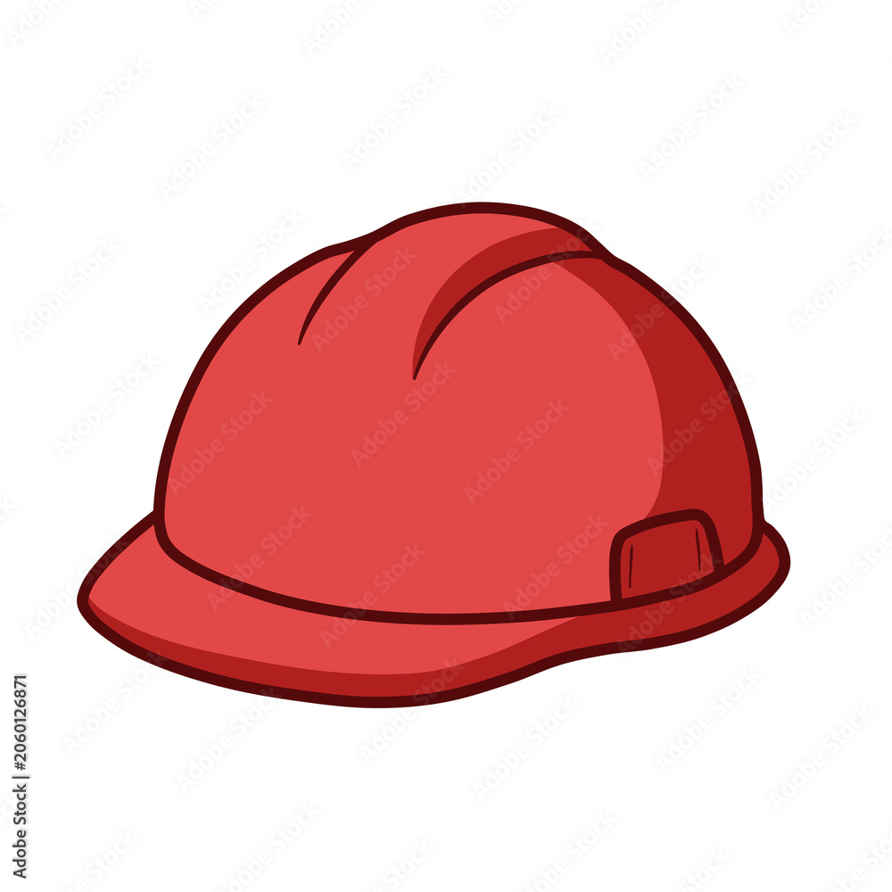 Fototapeta premium red hard hat safety
