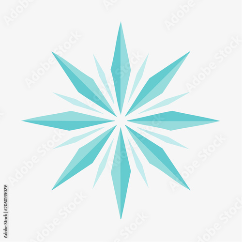 Abstract Snowflake Design