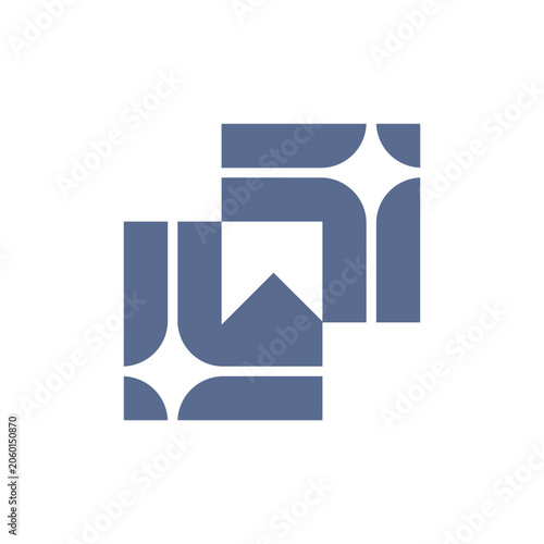 Bookmark Star Frame Letter L Logo