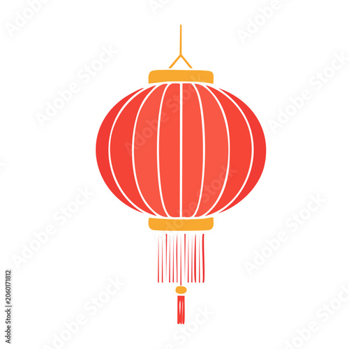 Flat design lighthouse vector icon