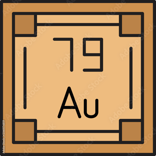 Tablou pe pânză Gold icon