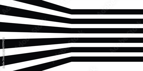 Foto Abstract perspective line wave stripes with 3d dimensional effect