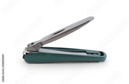 Nail clippers isolated on white.