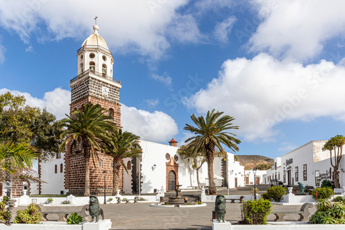 Obraz na plátně The Iglesia de Nuestra Señora de Guadalupe in the Historic Village La Villa de T