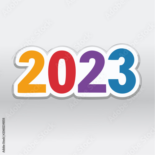 Colorful 2023 Numbers
