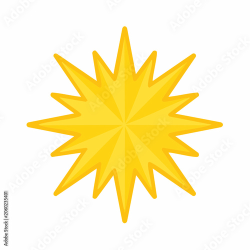 Yellow Starburst Icon