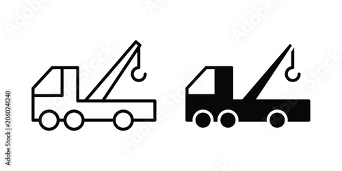 Tableau sur toile Tow truck icon