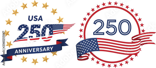 Usa 250th anniversary patriotic celebration design
