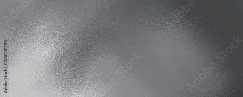 Tablou pe pânză Shiny silver foil metallic texture - glossy gray steel gleaming surface, frosted glass effect with blur glare reflection, bright polished metal material