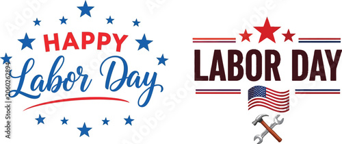 Foto Happy labor day celebration vector illustration