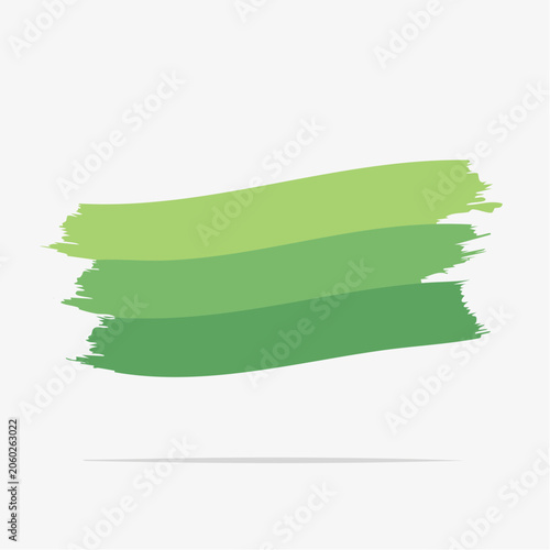 Green Brush Strokes Background