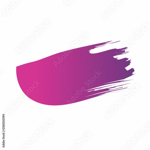 Purple and Pink Gradient Brush Stroke