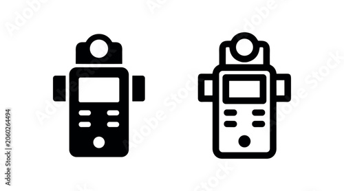 Bild auf Leinwand Light meter or exposure meter icon