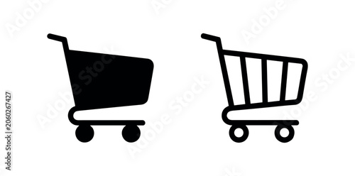 Two black icons representing a stepladder. One solid, one outlined.