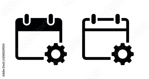 Calendar Settings and Schedule Management Icon