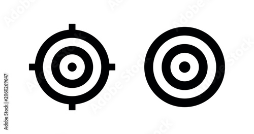 Tableau sur toile Target sign and icon for accurate aim or goal achievement