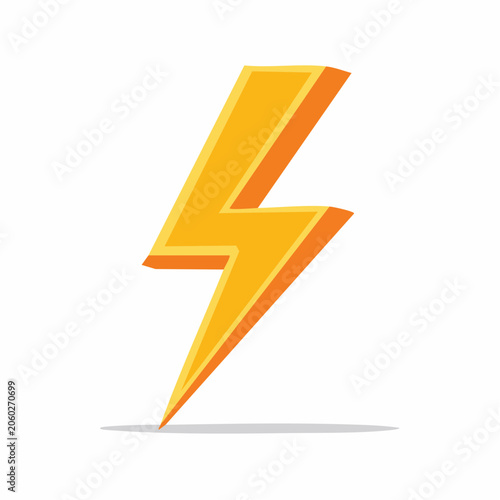 Yellow Lightning Bolt Icon