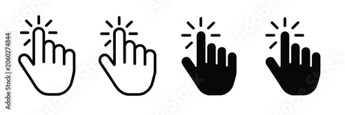 Cuadro en lienzo Hand cursor icon