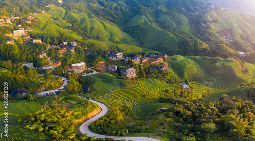 Fotografía Longji Rice Terraces and Mountain Village in Guilin, China