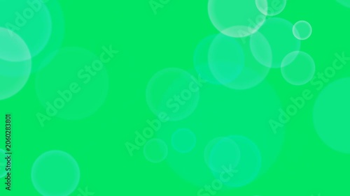 Green Screen Floating Circles and Bokeh Light Particles