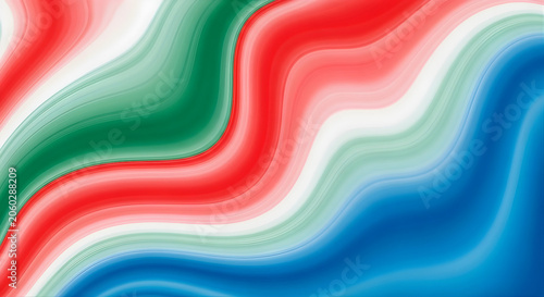 Colorful Abstract Background With Wavy Lines