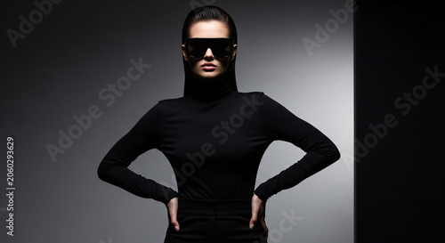 Luxury Black Fashion Portrait