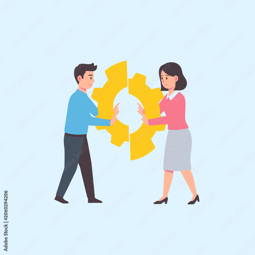 Fototapeta premium Business partnership working together concept.