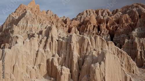 Slow Motion Landscape of Cathedral Gorge Nevada