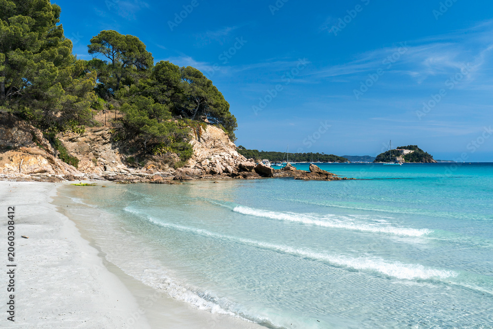 Fototapeta premium Sandstrand an der Côte d'Azur