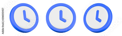 timer icon 3d render