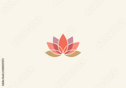 Vibrant Watercolor Lotus Flower Illustration Artwork.