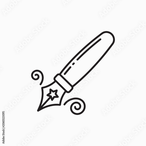 Pencil and sharpener tool illustration vector icon set