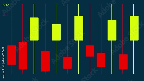 Financial growth loss candles crypto market chart bullish bearish trading technical analysis