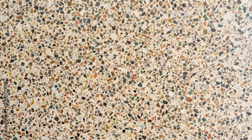 Colorful mosaic texture with multicolored stone pieces