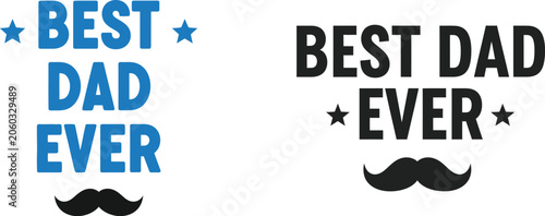 Fotografía Best dad ever father's day gift ideas isolated on transparent background